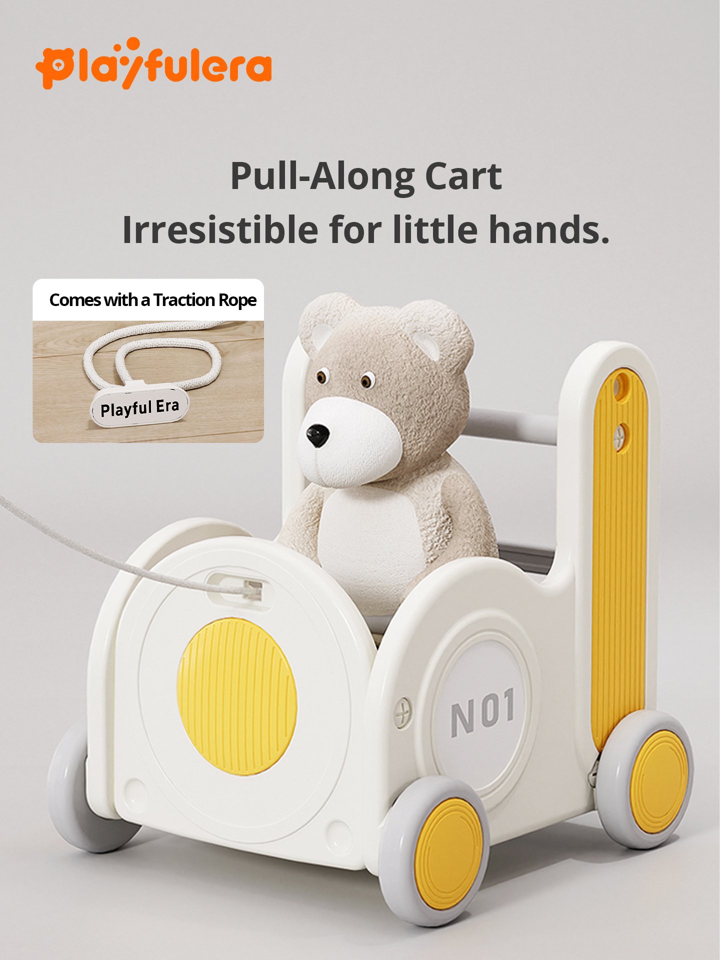 4-in-1 Thomas Train Baby Walker Wagon - Multi-Functional Push Toy with Storage for Toddlers - Image 4