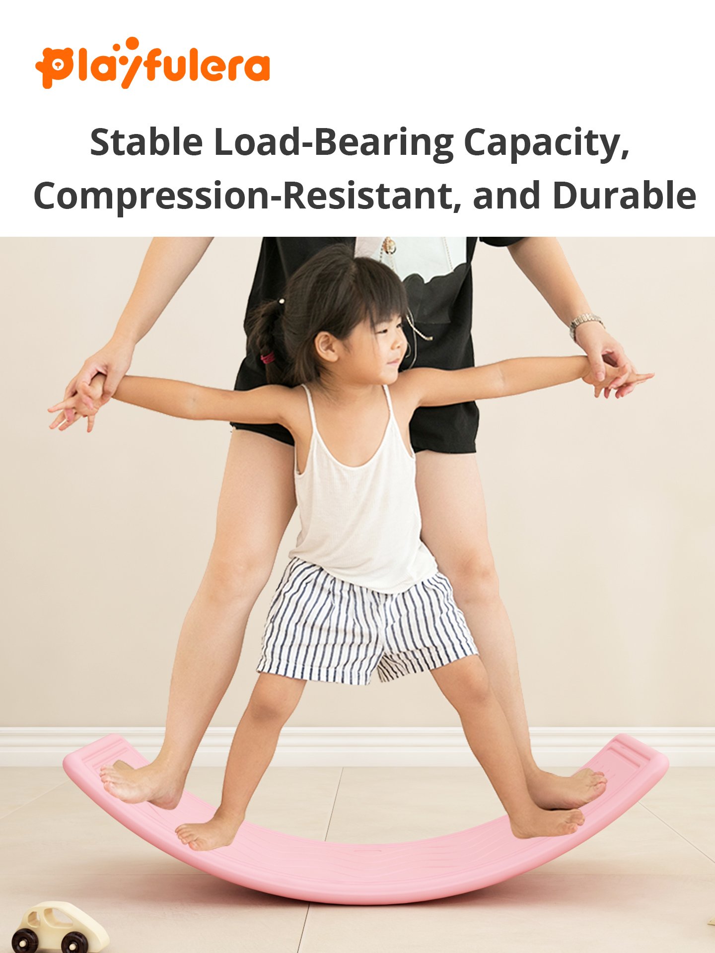 Kids Single-Person Seesaw with Wavy Prints - 6 Colors, Open-Ended Toy (Table/Balance Beam/Yoga Board) - Image 5