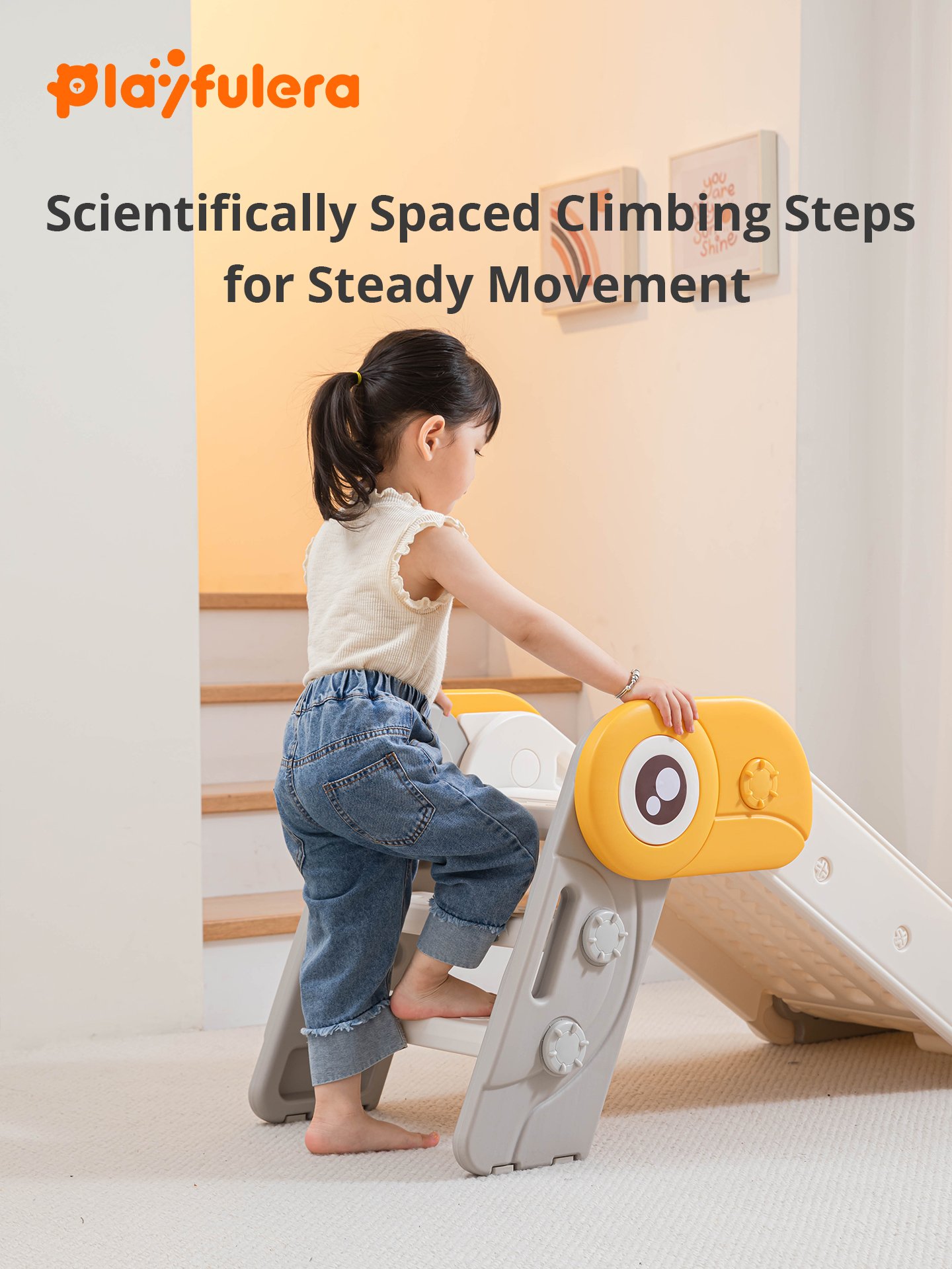 Toucan-Shaped Kids Indoor Slide for Ages 1-6 - Foldable Easy Storage - Image 4