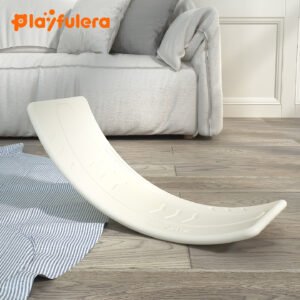 Kids Single-Person Seesaw with Surfing Prints - 7 Colors, Open-Ended Toy (Table/Balance Beam/Yoga Board)