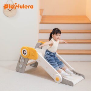 Toucan-Shaped Kids Indoor Slide for Ages 1-6 - Foldable Easy Storage