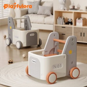 4-in-1 Pickup Truck Baby Walker Wagon - Multi-Functional Push Toy, Ride-On & Storage Cart for Toddlers