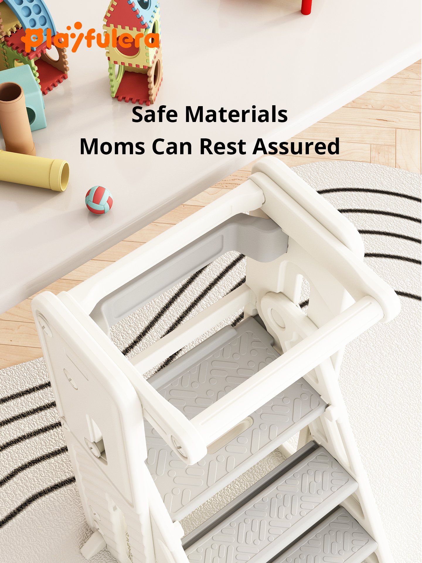 Foldable Toddler Step Stool Ladder